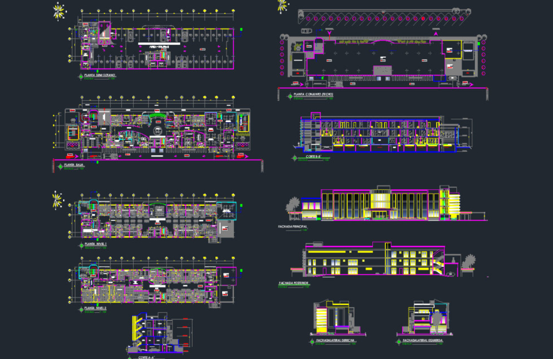 دانلود فایل اتوکد مرکز کلینیک زیبایی DWG | Aesthetic Clinical Center CAD Drawing برای AutoCAD